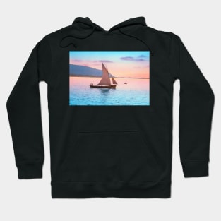 Sailing The Mediterranean Coast 1950s Hoodie